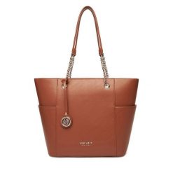 Torebka Nine West. Brązowe shopper bag Nine West, bez wzorów, bez dodatków. Za 249.99 zł.