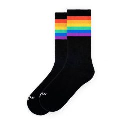 Skarpetki American Socks Rainbow Pride czarne. Czarne skarpetki AMERICAN SOCKS, bez wzorów. Za 88.83 zł.