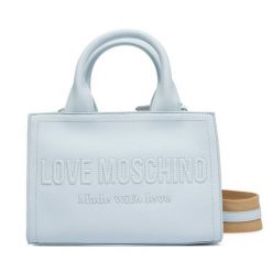 Torebka LOVE MOSCHINO. Niebieskie torebki klasyczne Love Moschino, bez wzorów, klasyczne, bez dodatków. Za 879.99 zł.