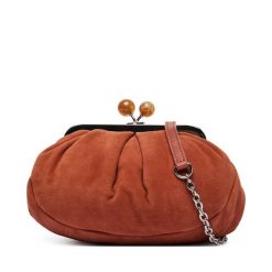 Torebka Weekend Max Mara. Brązowe kopertówki Weekend Max Mara, bez wzorów, wizytowe, bez dodatków. Za 1,169.00 zł.