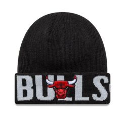 Czapka zimowa New Era NBA Chicago Bulls Wordmark Black Beanie 60691260. Czarne czapki zimowe New Era, bez wzorów. Za 125.35 zł.