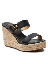 MICHAEL Michael Kors Espadryle 40S4LCMS3L Czarny. Czarne espadryle MICHAEL Michael Kors, bez wzorów, ze skóry, bez obcasa. Za 519.99 zł.