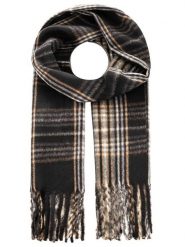 Zwillingsherz Szal w kolorze brązowym rozmiar: onesize. Brązowe szaliki i kominy Zwillingsherz, bez wzorów, z materiału. Za 130.50 zł.