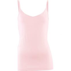 Top dwuwarstwowy z przodu bonprix bladoróżowy. Topy marki 4f. Za 24.99 zł.