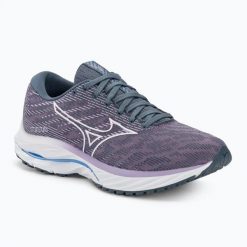 Buty do biegania damskie Mizuno Wave Rider 26. Białe buty do biegania Mizuno, bez wzorów, bez zapięcia, do biegania, mizuno wave. Za 674.99 zł.