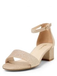 Tamaris Sandały Kobiety Syntetyczny złoty, 40. Żółte sandały Tamaris, bez wzorów, z syntetyku, eleganckie, bez obcasa, bez zapięcia. Za 249.95 zł.