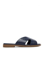 Lasocki Klapki CEO-WI33-FOXI-61 Granatowy. Niebieskie klapki Lasocki, bez wzorów, ze skóry, bez obcasa, bez zapięcia. Za 149.99 zł.