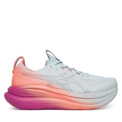 Buty do biegania Asics. Niebieskie buty do biegania ASICS, bez wzorów, bez zapięcia, do biegania. Za 899.99 zł.