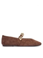 Steve Madden Baleriny Poppin 11005437 Brązowy. Brązowe baleriny Steve Madden, bez wzorów, ze skóry, bez obcasa, bez zapięcia. Za 519.99 zł.