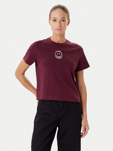 Vero Moda T-Shirt Sara 10311633 Fioletowy Regular Fit. Fioletowe t-shirty Vero Moda, m, bez wzorów, z bawełny, bez kołnierzyka, bez ramiączek. Za 59.99 zł.