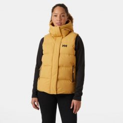 Damska kurtka bez rękawów Helly Hansen Adore. Brązowe kurtki Helly Hansen, bez wzorów, z puchu, eleganckie, bez kaptura. W wyprzedaży za 784.50 zł.