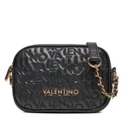 Torebka Valentino. Czarne listonoszki Valentino, bez wzorów, bez dodatków. Za 389.99 zł.