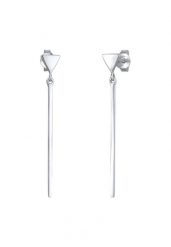 Elli Damska zawieszka do uszu Triangle Rod Geo ze srebra próby 925 Sterling Silver Kolczyki 1 ct Damski. Szare kolczyki Elli, srebrne. Za 208.99 zł.