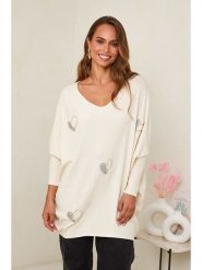 Soft Cashmere Sweter w kolorze kremowym rozmiar: 34/36. Brązowe swetry Soft Cashmere, bez wzorów, klasyczne, bez ramiączek. Za 130.99 zł.