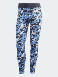 Adidas Legginsy sportowe "Techfit Camo 7/8" w kolorze błękitnym rozmiar: XS. Niebieskie legginsy sportowe adidas, xs, bez wzorów, z materiału, z podwyższonym stanem, outdoorowe, techfit (adidas). Za 107.86 zł.