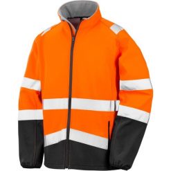 Kurtka Result Softshell polyester. Brązowe kurtki RESULT, s, bez wzorów, z poliesteru, bez kaptura. Za 192.25 zł.