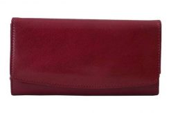 Portfel skórzany BARBERINI'S czerwony 8137-13. Czerwone portfele Barberinis, bez wzorów, ze skóry. Za 169.99 zł.