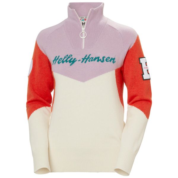 Damski sweter 1/4 zip Helly Hansen Apres. Białe swetry Helly Hansen, na zimę, bez wzorów, z dzianiny, bez ramiączek. Za 807.00 zł.