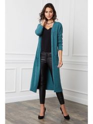 Joséfine Kardigan "Balle" w kolorze niebiesko-zielonym rozmiar: M. Niebieskie swetry Joséfine, m, bez wzorów, z kaszmiru, bez ramiączek. Za 193.70 zł.