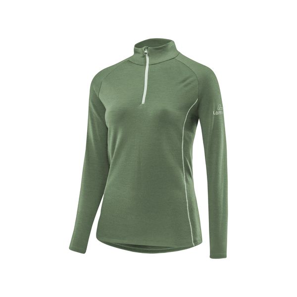 Sweter z wełny merino damski Löffler Transtex. Zielone swetry LOFFLER, l, bez wzorów, z wełny, sportowe, bez ramiączek. Za 457.50 zł.