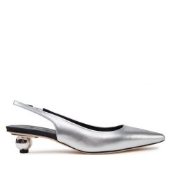 Sandały Weekend Max Mara. Szare sandały Weekend Max Mara, bez wzorów, bez obcasa, na słupku, bez zapięcia. Za 1,939.00 zł.