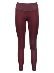 Asics Legginsy sportowe "Flexform" w kolorze bordowym rozmiar: M. Czerwone legginsy ASICS, bez wzorów, sportowe. Za 104.14 zł.