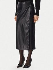 Marella Spódnica z imitacji skóry Utile 2625776012 Granatowy Slim Fit. Niebieskie spódnice Marella, m, bez wzorów, ze skóry. Za 479.99 zł.