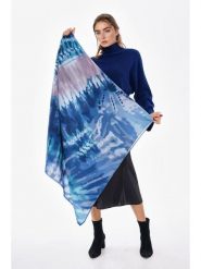 Lucky Bees Szal w kolorze niebieskim - 180 x 70 cm rozmiar: onesize. Niebieskie szaliki i kominy Lucky Bees, bez wzorów, z materiału. Za 160.96 zł.