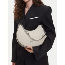 Torebka KARL LAGERFELD. Białe torebki klasyczne KARL LAGERFELD, bez wzorów, klasyczne, bez dodatków. Za 719.99 zł.