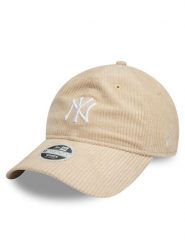 New Era Czapka z daszkiem New York Yankees Cord 9Twenty 60595358 Beżowy. Brązowe czapki z daszkiem New Era, bez wzorów, z bawełny. Za 99.99 zł.