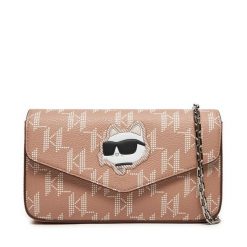 Torebka KARL LAGERFELD. Brązowe kopertówki KARL LAGERFELD, bez wzorów, wizytowe, bez dodatków. Za 839.99 zł.