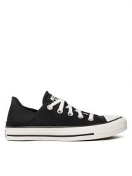 Converse Trampki Chuck Taylor All Star Crush Heel Ox A03075C Czarny. Czarne trampki Converse, bez wzorów, z materiału, retro, bez zapięcia. Za 189.99 zł.