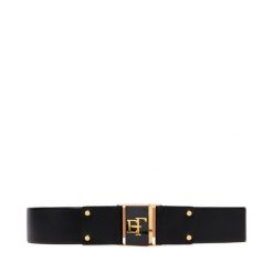 Pasek Damski Elisabetta Franchi. Czarne paski Elisabetta Franchi, bez wzorów. Za 689.99 zł.
