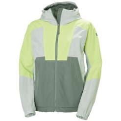 Kurtka przeciwdeszczowa damska Helly Hansen Rig Rain. Zielone kurtki przeciwdeszczowe Helly Hansen, bez wzorów, bez kaptura. Za 701.50 zł.