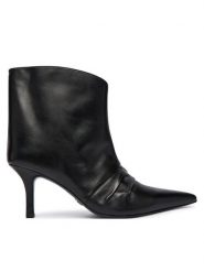 Patrizia Pepe Botki 2Y0041 L048 K103 Czarny. Czarne botki Patrizia Pepe, bez wzorów, ze skóry, bez obcasa, na szpilce, bez zapięcia. Za 1,629.00 zł.