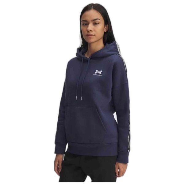 Bluza Under Armour Icon Fleece Taped Hoody. Niebieskie bluzy Under Armour, bez wzorów, sportowe, bez ramiączek, bez kaptura. Za 169.99 zł.