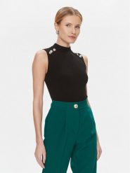 Marciano Guess Sweter Teti 4RGR12 5613Z Czarny Regular Fit. Czarne swetry Marciano Guess, s, z aplikacjami, z wiskozy, bez ramiączek. Za 249.99 zł.