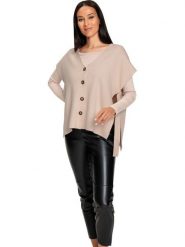 Heine Kardigan w kolorze beżowym rozmiar: 42. Brązowe swetry Heine, bez wzorów, bez ramiączek. Za 78.99 zł.