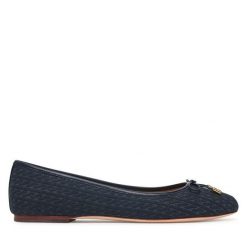 Baleriny LAUREN RALPH LAUREN. Niebieskie baleriny Lauren Ralph Lauren, bez wzorów, bez obcasa, bez zapięcia. Za 729.99 zł.