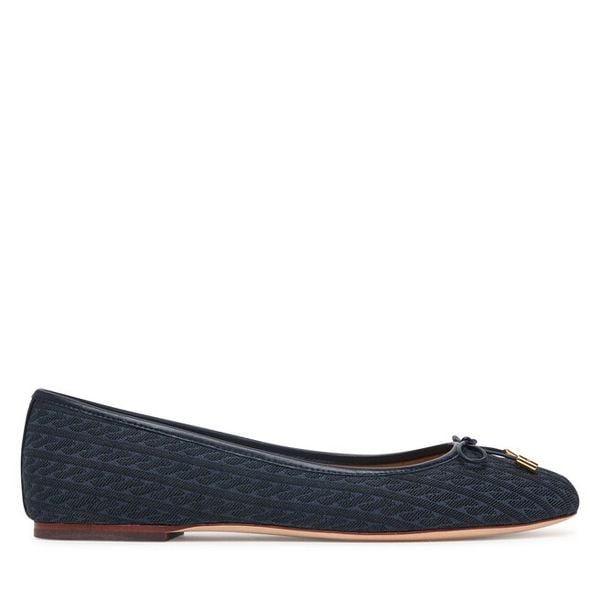 Baleriny LAUREN RALPH LAUREN. Niebieskie baleriny Lauren Ralph Lauren, bez wzorów, bez obcasa, bez zapięcia. Za 729.99 zł.
