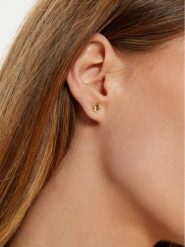Tory Burch Kolczyki Kira Stud 164115 Złoty. Żółte kolczyki Tory Burch, metalowe. Za 559.99 zł.