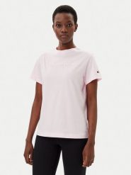 Champion T-Shirt 117650 Różowy Slim Fit. Czerwone t-shirty Champion, xs, bez wzorów, z bawełny, bez kołnierzyka, bez ramiączek. Za 79.99 zł.
