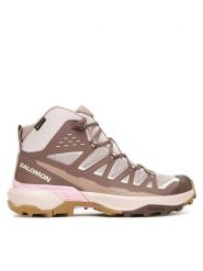 Salomon Trekkingi X Ultra 360 Edge Mid Gore-Tex L47982000 Brązowy. Brązowe buty trekkingowe Salomon, z gore-texu, bez zapięcia. Za 619.99 zł.