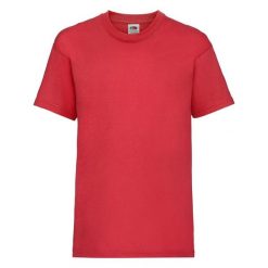 T-shirt Fruit Of The Loom Valueweight Child Red. Białe t-shirty fruit of the loom, bez wzorów, z bawełny, sportowe, bez kołnierzyka, bez ramiączek. Za 143.99 zł.