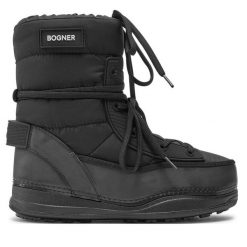 Śniegowce Bogner. Czarne śniegowce Bogner, bez wzorów, bez zapięcia. Za 1,399.00 zł.