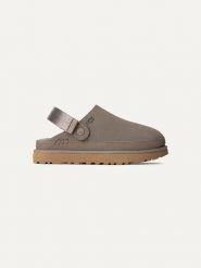 UGG Skórzane kapcie "Goldenstar" w kolorze fioletowym rozmiar: 40. Różowe kapcie UGG, bez wzorów, ze skóry. Za 593.58 zł.