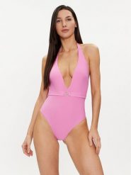 Guess Strój kąpielowy E4GJ50 MC04R Różowy. Czerwone stroje jednoczęściowe Guess, z aplikacjami, z syntetyku. Za 529.99 zł.