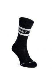 Skarpety turystyczne Mons Royale Signature Crew Sock. Czarne skarpetki Mons Royale, bez wzorów, z elastanu. Za 101.19 zł.