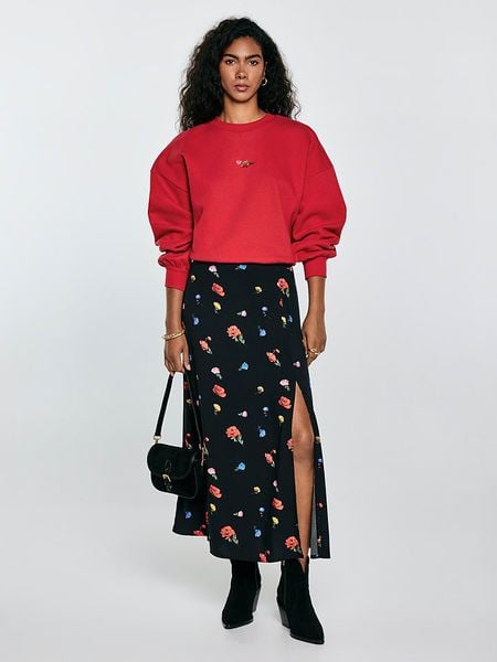 BIG STAR Spódnica "Brie" w kolorze czarnym rozmiar: XS. Czarne spódnice BIG STAR, na co dzień, xs, bez wzorów, z wiskozy, retro, maxi, proste. Za 109.52 zł.