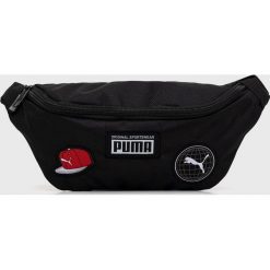 Puma nerka kolor czarny. Czarne nerki i saszetki Puma, bez wzorów, z materiału, bez dodatków. W wyprzedaży za 71.99 zł.